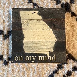 Georgia “on my mind” wall decor